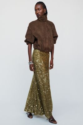 Hunter Bell Lindsey Sequin Midi Skirt