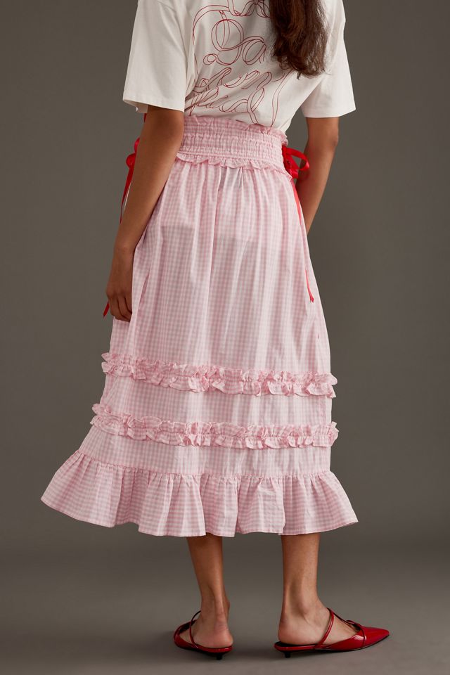 Damson Madder Olivia Ruffle Midi Skirt #1