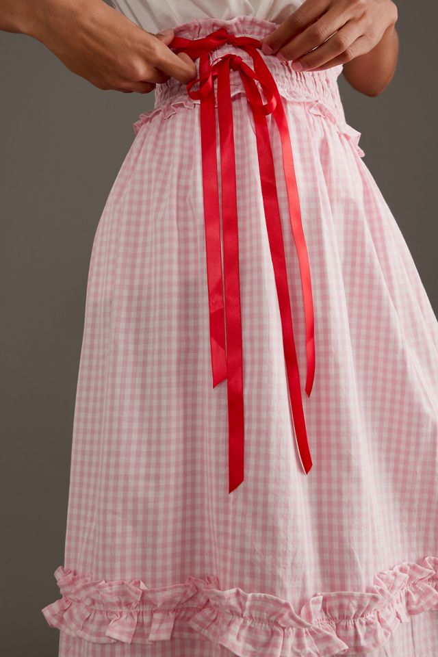 Damson Madder Olivia Ruffle Midi Skirt #2