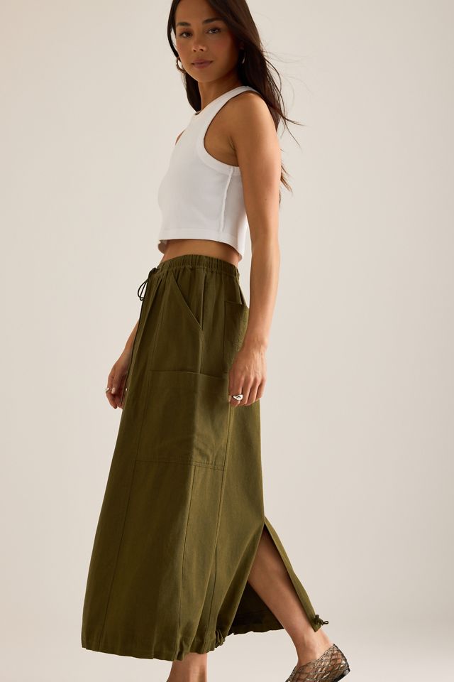 Jupe Midi Utilitaire Vika Damson Madder #3