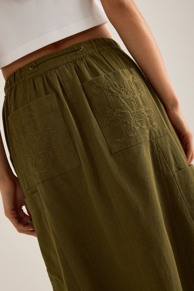 Jupe Midi Utilitaire Vika Damson Madder #5