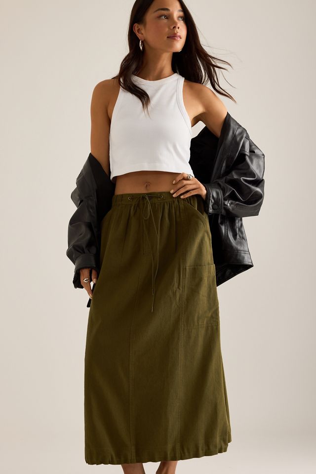 Jupe Midi Utilitaire Vika Damson Madder #2