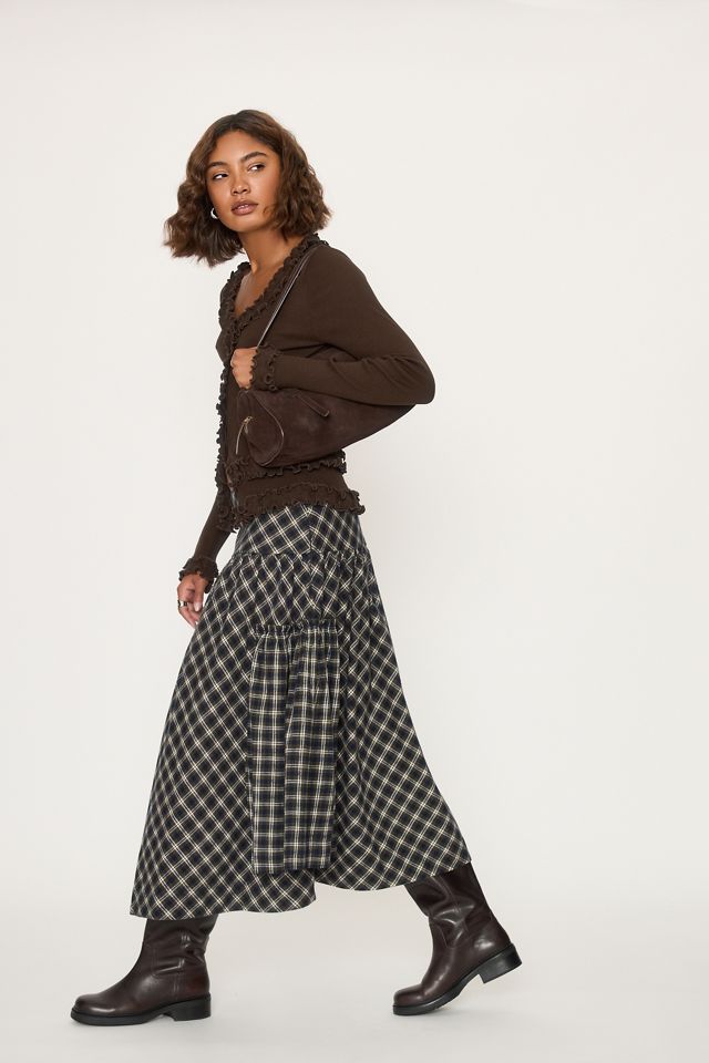Damson Madder Raya 100% Cotton Midi Skirt #1