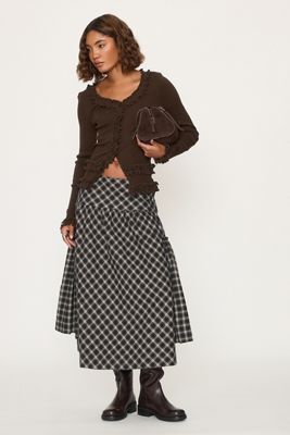 Damson Madder Raya 100% Cotton Midi Skirt