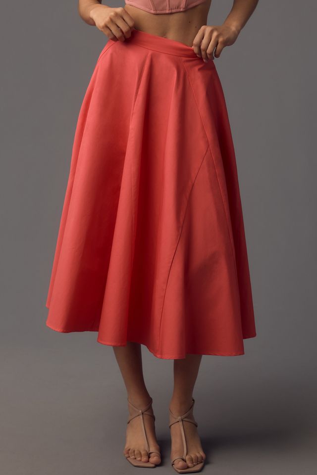 Flat White Full Midi Skirt #1
