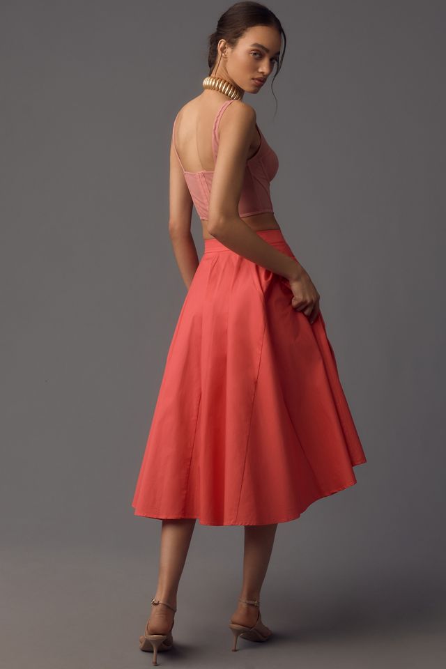 Flat White Full Midi Skirt #3