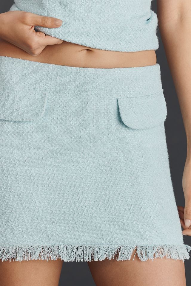 Bardot Cece Bouclé Mini Skirt #1