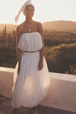 Bardot Corina Chiffon Bubble Maxi Skirt