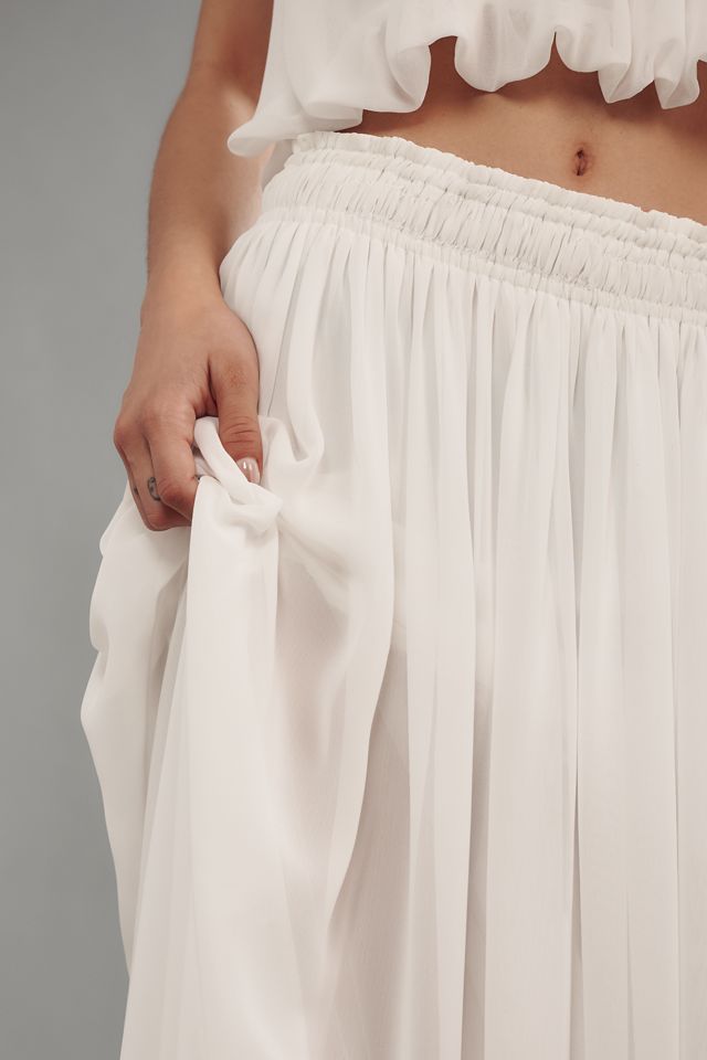 Bardot Corina Chiffon Bubble Maxi Skirt #2