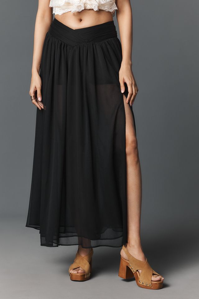 Bardot Amerie Split-Front Maxi Skirt #1