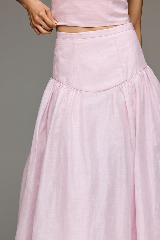 Bardot Amorette Basque-Waist Maxi Skirt #1