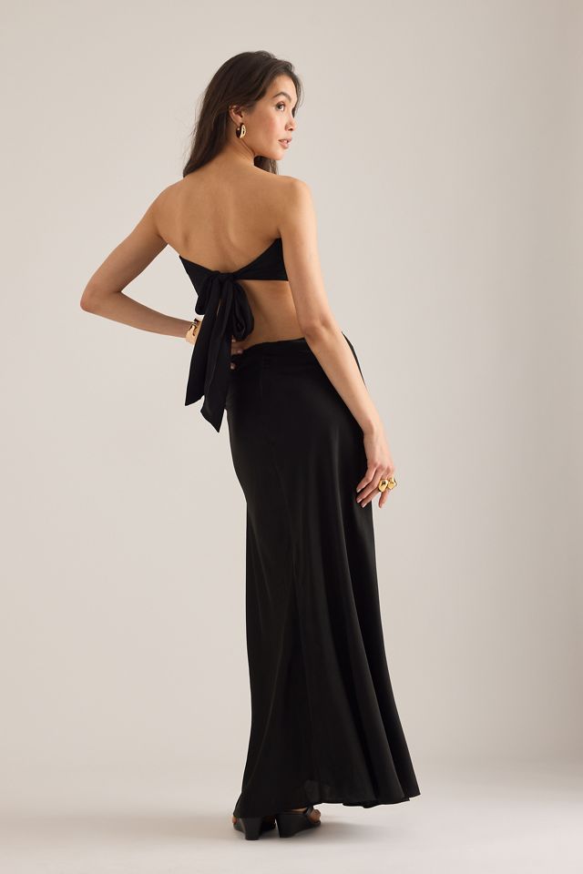 Bardot Dylan Satin Maxi Skirt #1