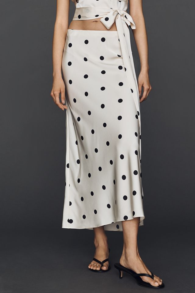Bardot Phoebe Satin Midi Skirt #1