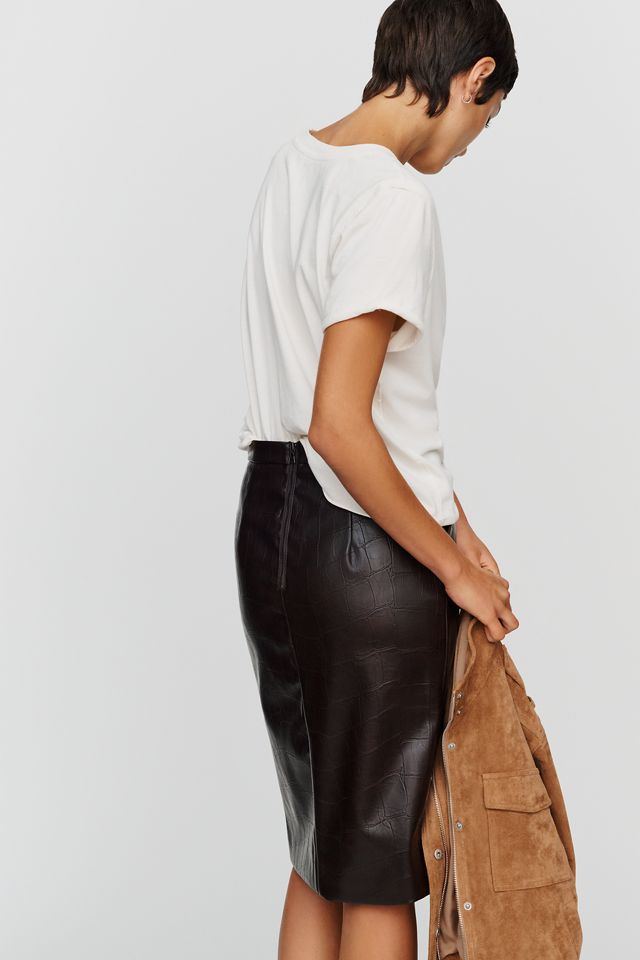 Bardot Rheba Faux-Leather Pencil Skirt  #2