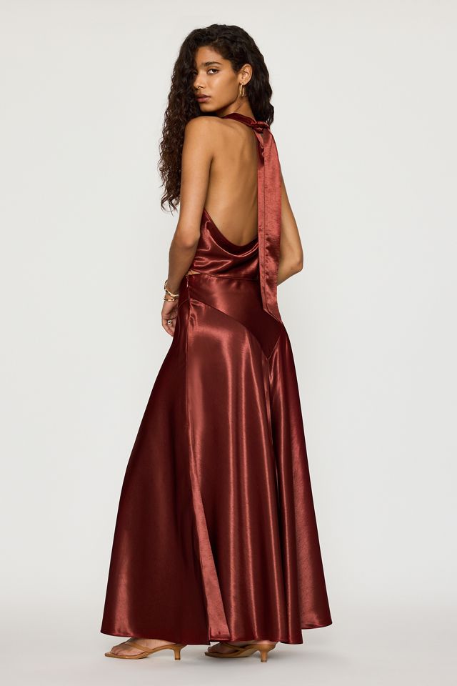 Bardot Toni Maxi-Rock aus Satin #4