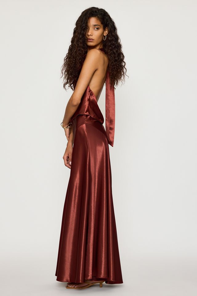 Bardot Toni Maxi-Rock aus Satin #1