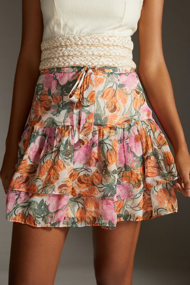 Cecilia Pettersson for Anthropologie Floral Mini Skirt #1