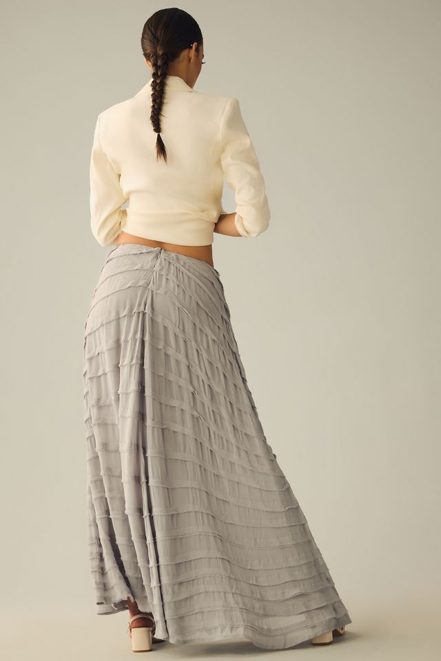 By Anthropologie Ruffle Stripe Skirt #2