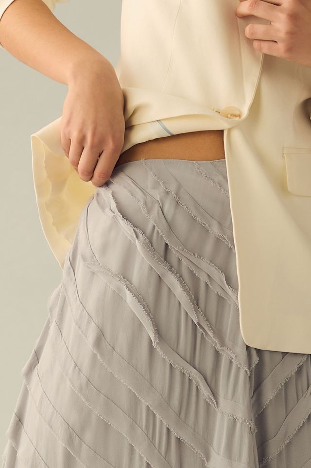 By Anthropologie Ruffle Stripe Skirt #3