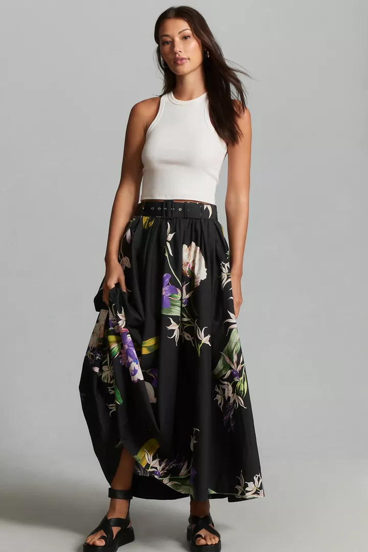 Maeve Belted Circle Skirt