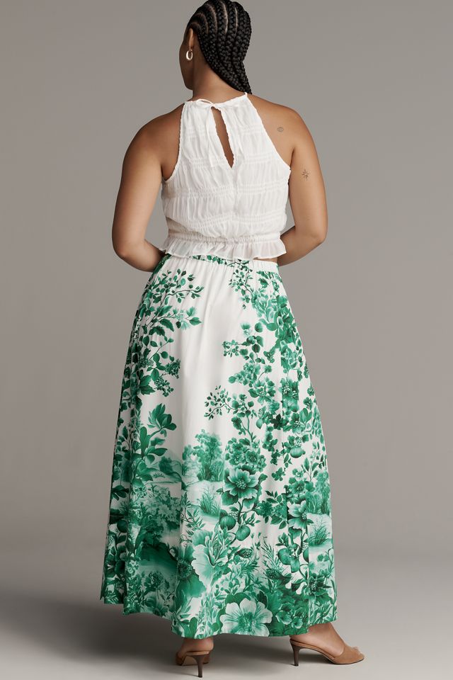 Jacie Poplin Printed Maxi Skirt by Maeve #5