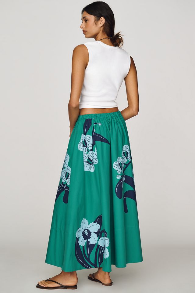 Gonna Maxi in Popeline Stampata Jacie di Maeve #2