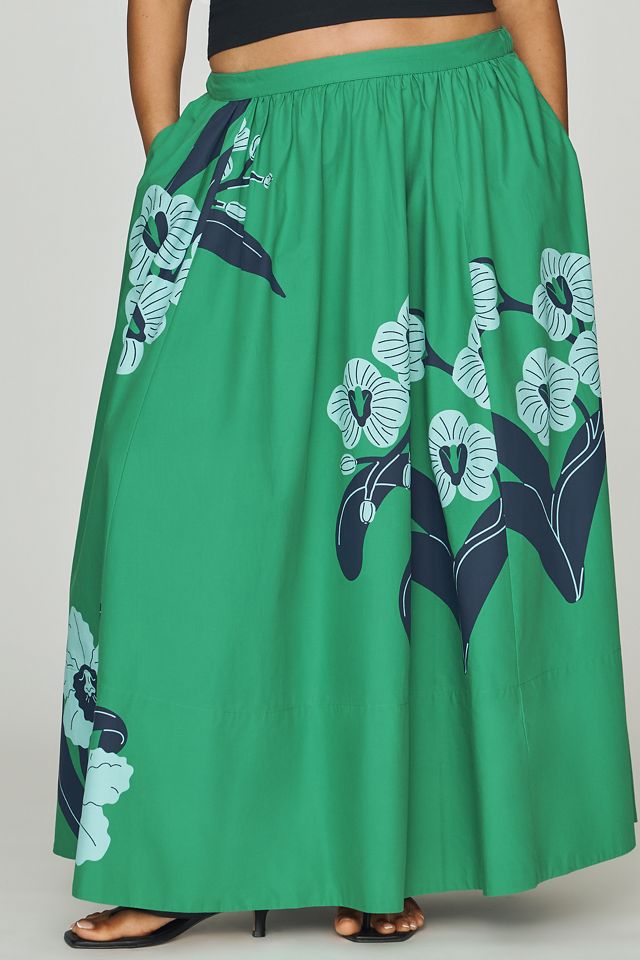 Gonna Maxi in Popeline Stampata Jacie di Maeve #5