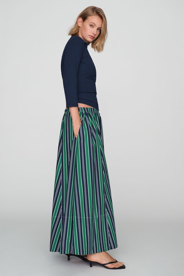 Jacie Poplin Printed Maxi Skirt by Maeve #3
