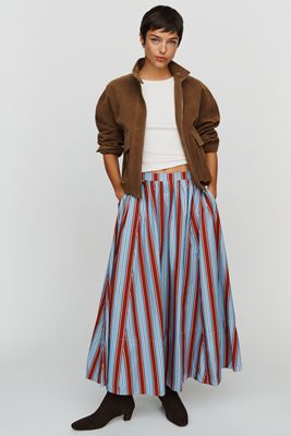 Jacie Poplin Printed Maxi Skirt by Maeve