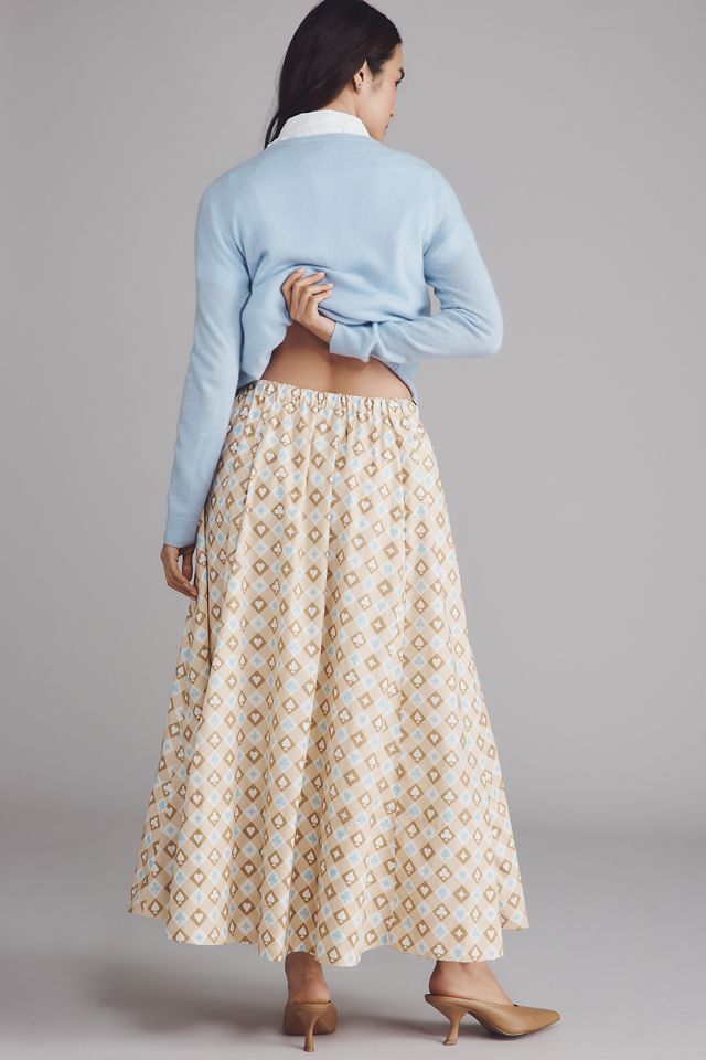 The Jacie Poplin Printed Maxi Skirt by Maeve #2