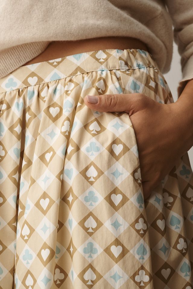 The Jacie Poplin Printed Maxi Skirt by Maeve #6