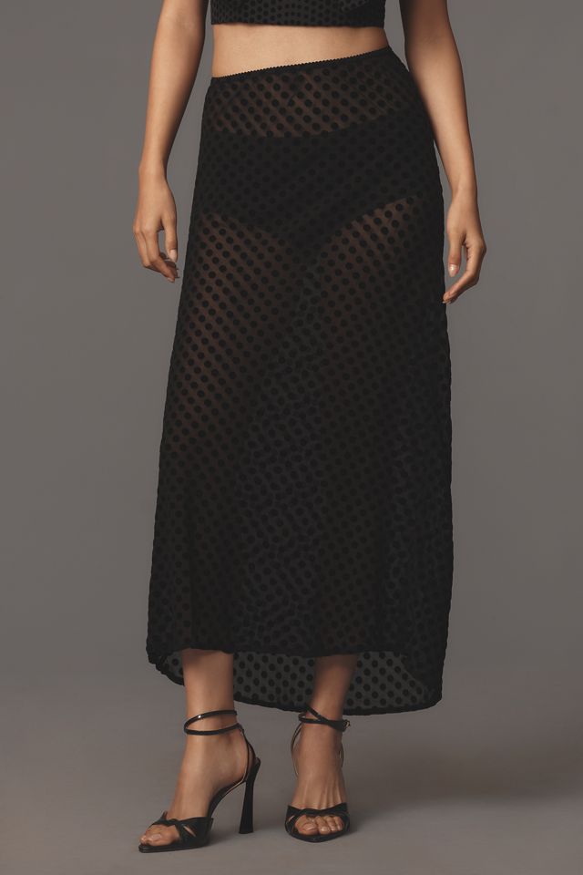The Tilda Sheer Slip Skirt by Maeve #2
