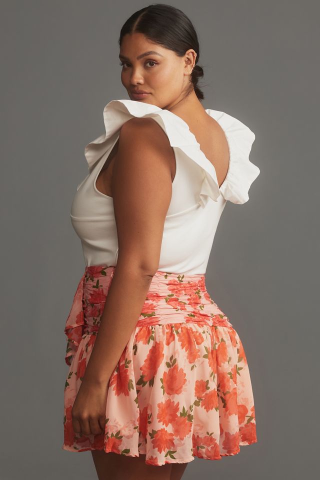 Annie Wear Ethic Woven Jacquard Wrap Mini Skirt main image 0