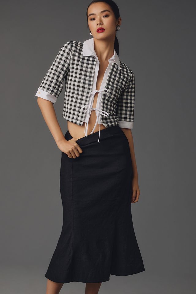 The Cecily Fit & Flare Midi Skirt by Maeve | Anthropologie