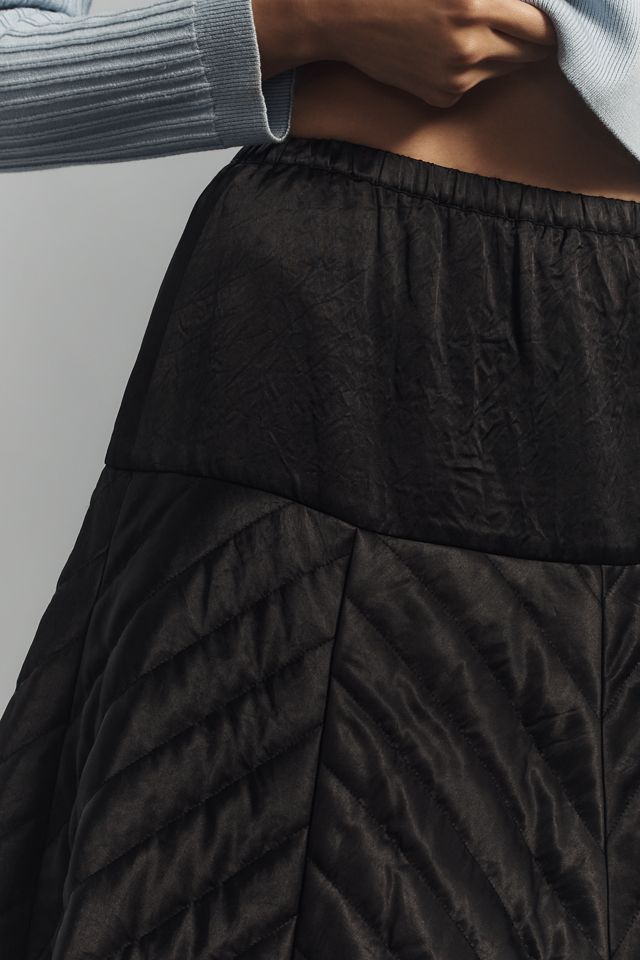 Hope for Flowers by Tracy Reese Quilted Full Midi Skirt #3