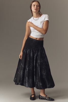 Hope for Flowers by Tracy Reese Smocked Midi Skirt