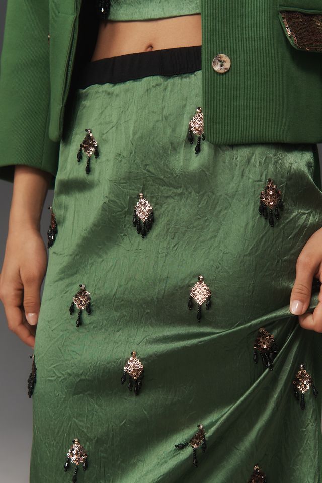 Hope for Flowers by Tracy Reese Embellished Pencil Skirt #1