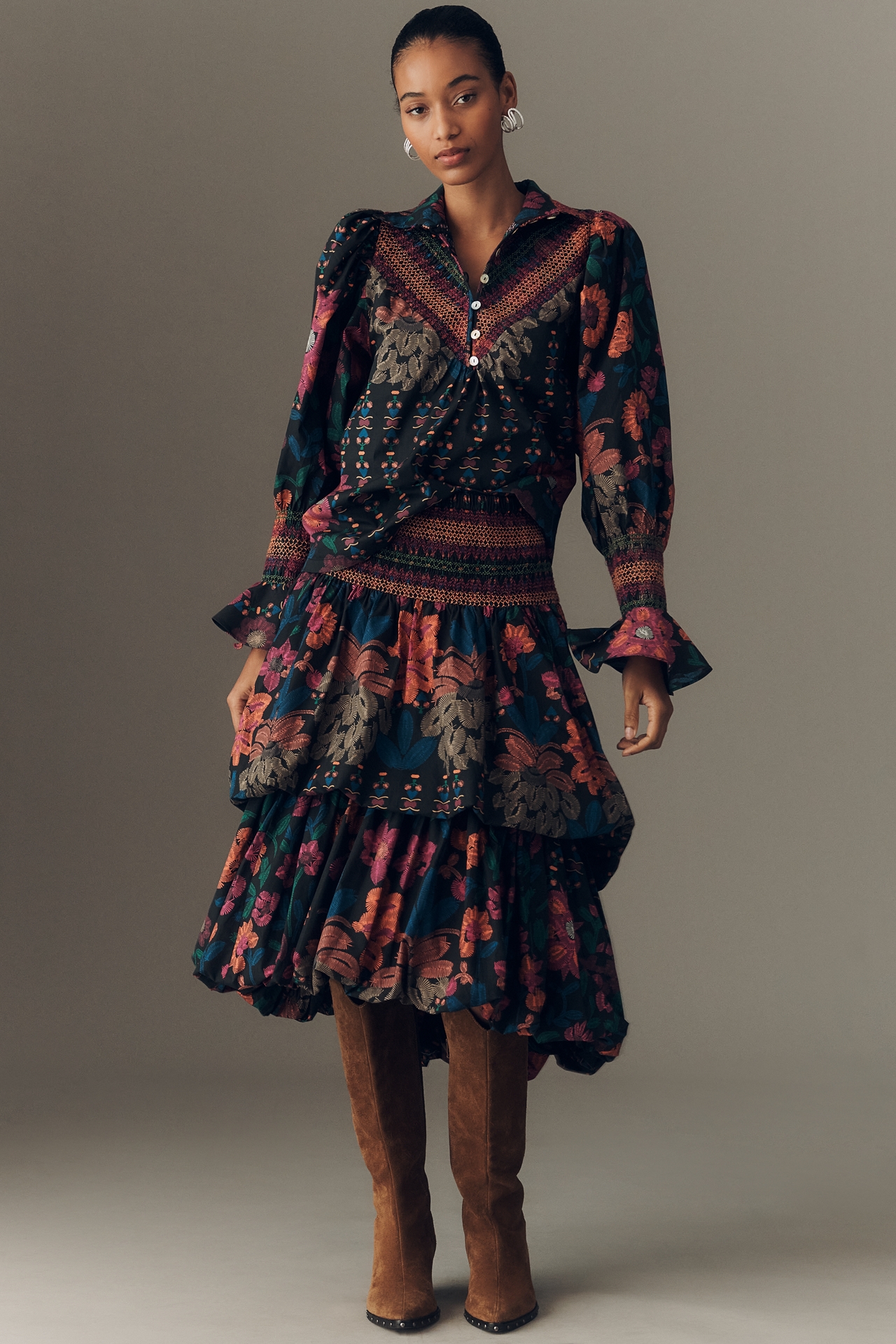 Hope for Flowers by Tracy Reese Double Bubble Midi Skirt