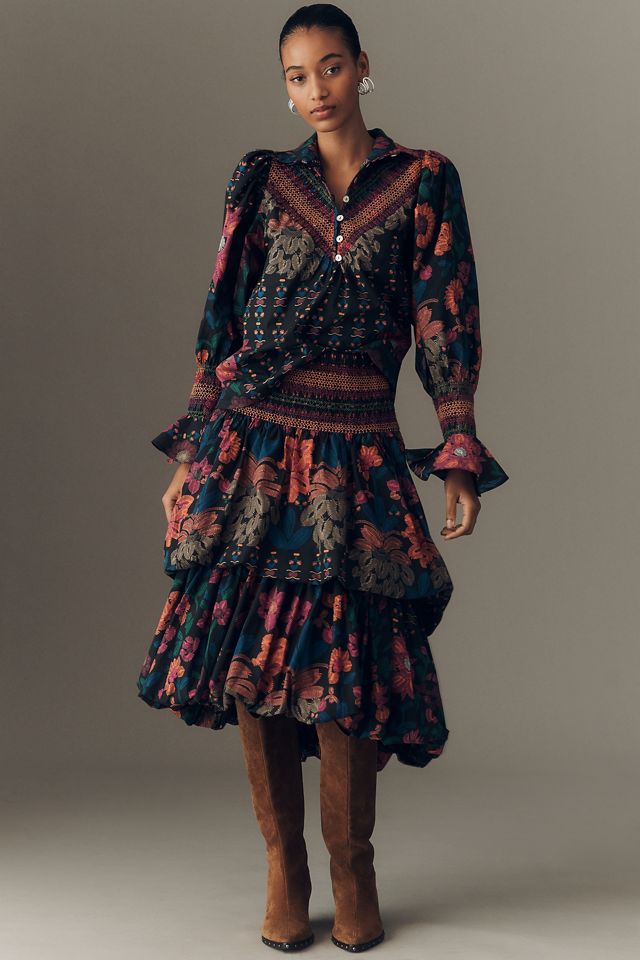 Hope for Flowers by Tracy Reese Double Bubble Midi Skirt #2