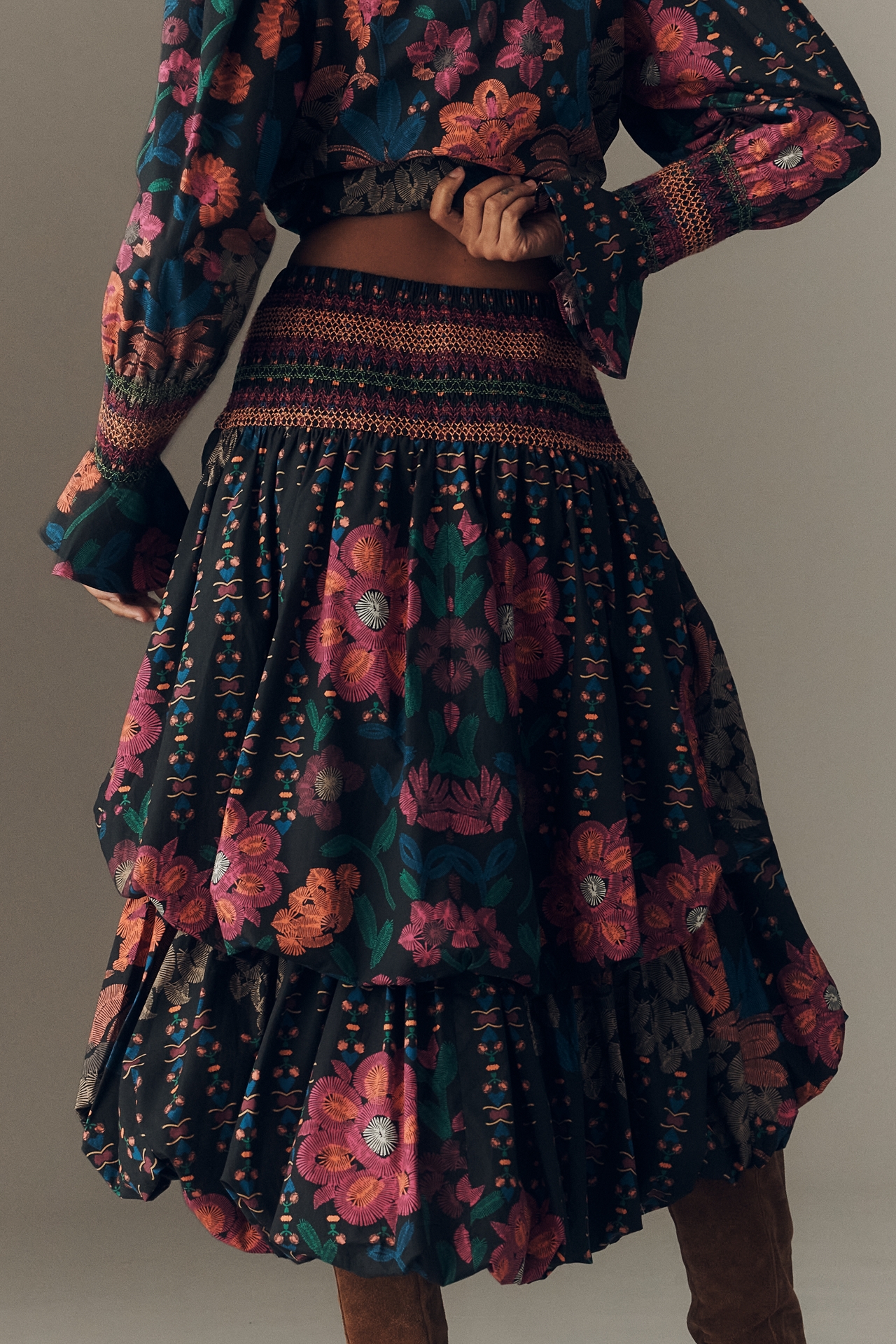 Hope for Flowers by Tracy Reese Double Bubble Midi Skirt