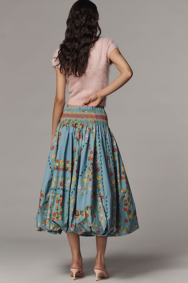 Hope for Flowers by Tracy Reese Bubble-Hem Midi Skirt #2