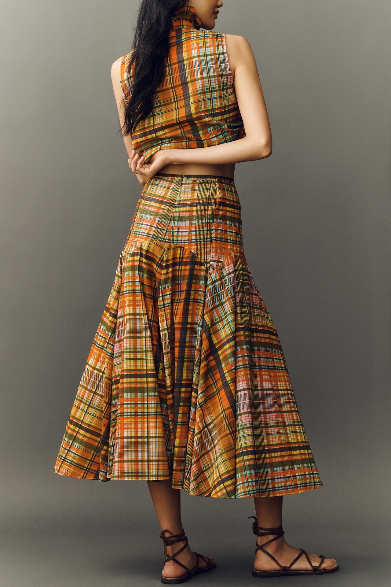 Hope for Flowers by Tracy Reese Plaid Circle Maxi Skirt