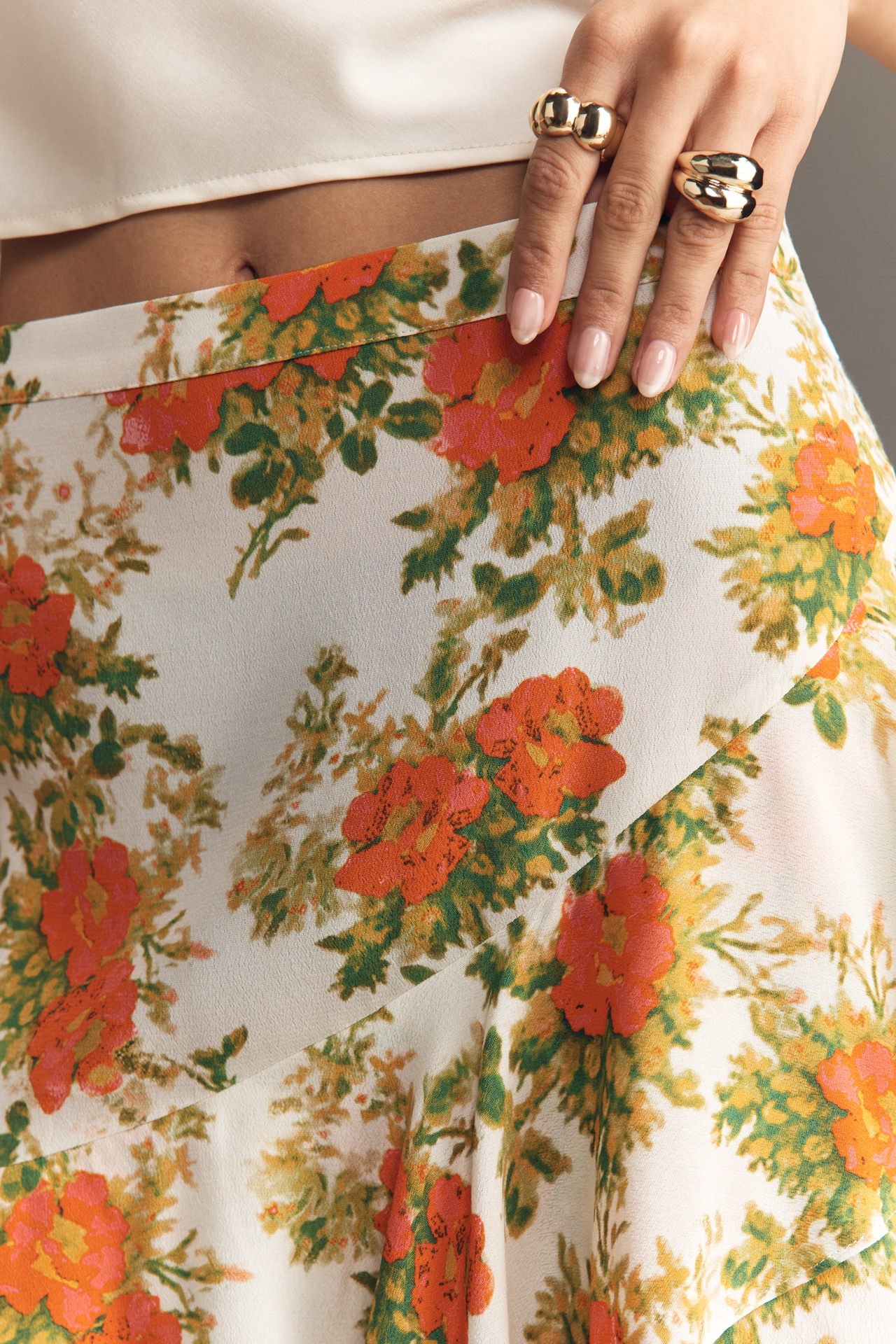 Plenty by Tracy Reese Ruffled Crepe Mini Skirt