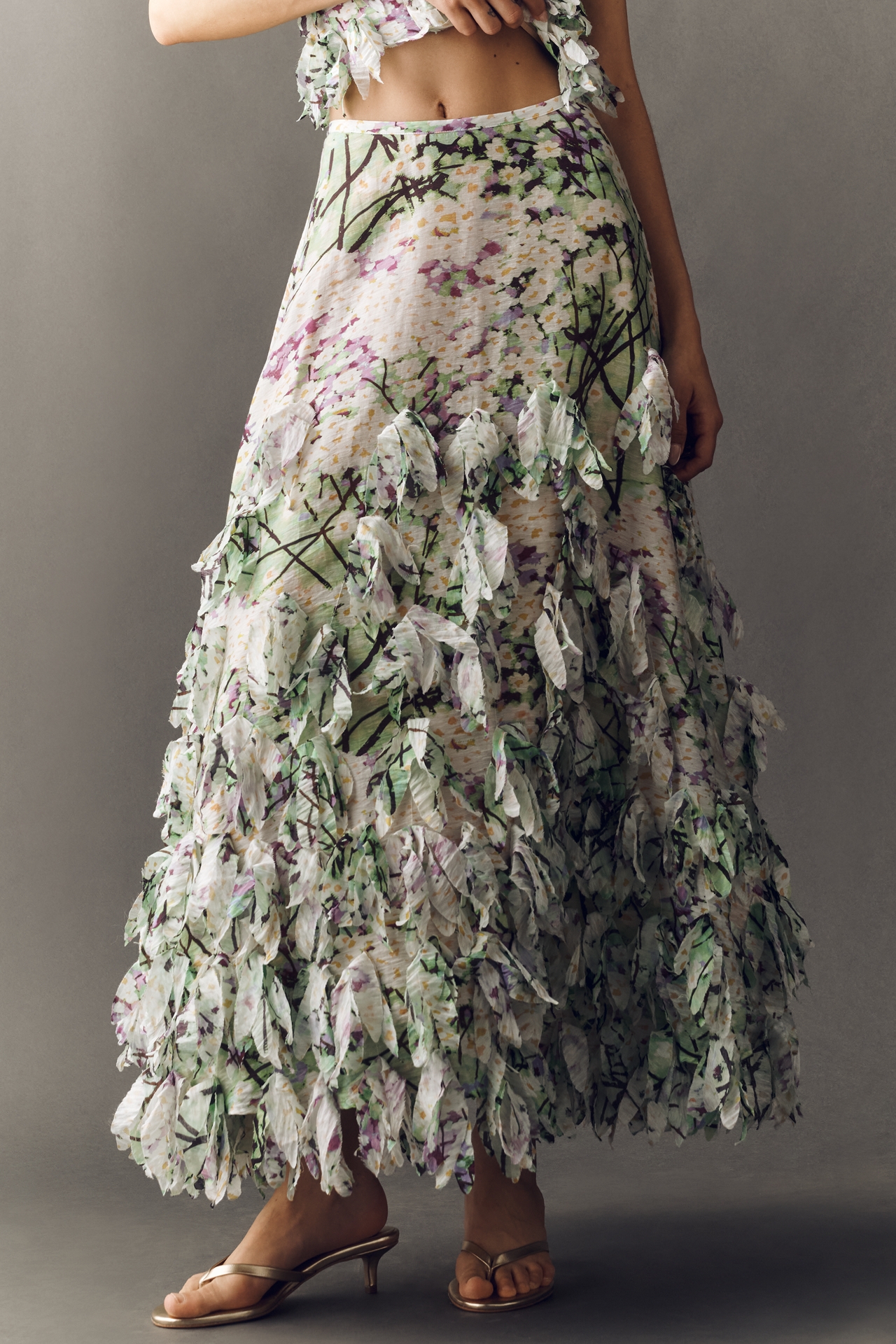 Hope for Flowers by Tracy Reese Textured Midi Skirt