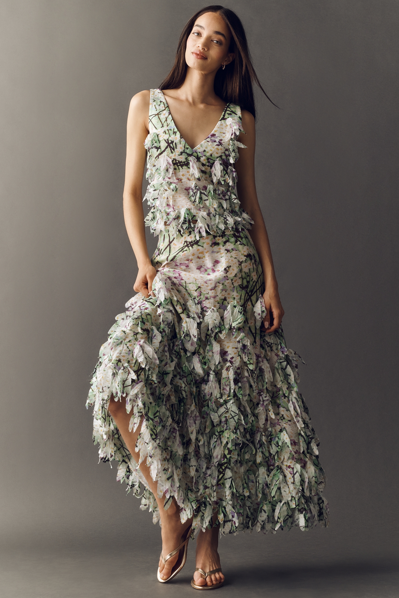 Hope for Flowers by Tracy Reese Textured Midi Skirt