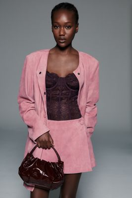 Maeve Suede Skort