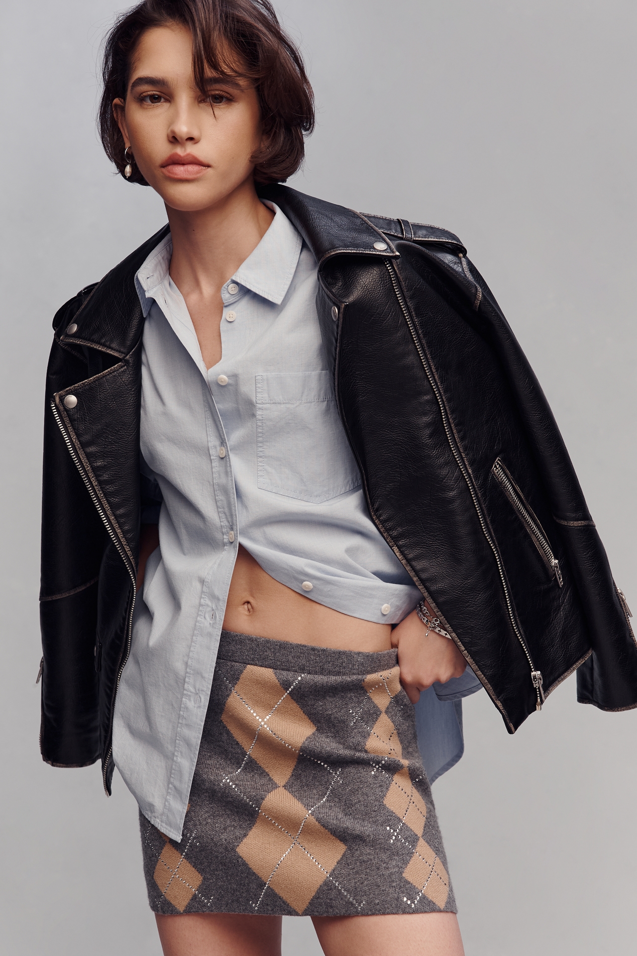 Retrofete Cecilie Wool Cashmere Mini Skirt