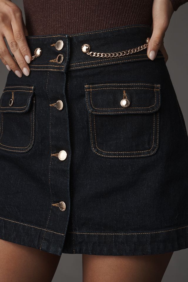 Retrofete Kornelia Denim Mini Skirt #1