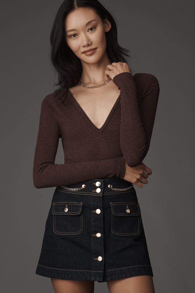 Retrofete Kornelia Denim Mini Skirt #3