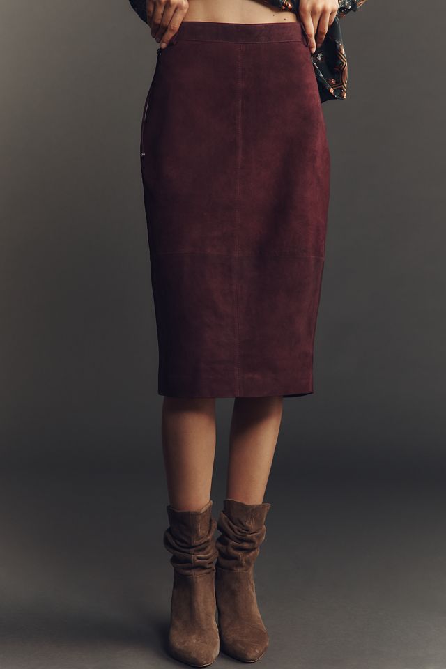 Retrofete Marcella Suede Midi Skirt #1
